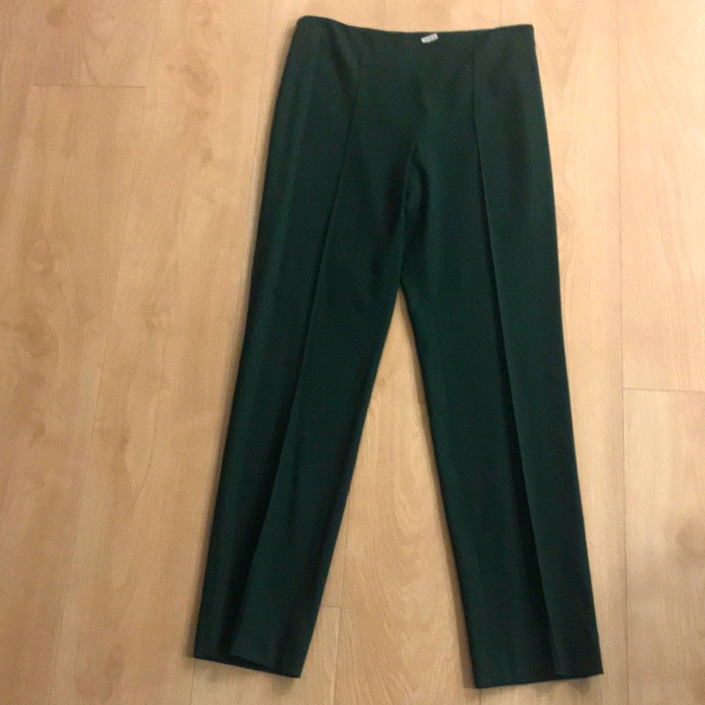 Alberta Ferretti | Forest green wool blend pants | Italian designer | Size 6